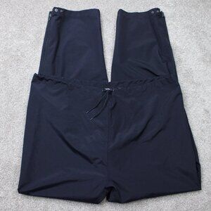 FedEx Rain Pants Mens Large Blue All Weather Stan Herman Zip Ankle Seamsealed